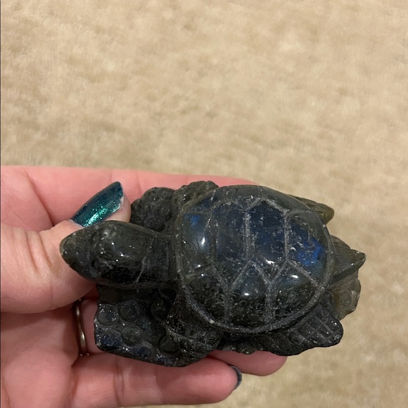 Labradorite Turtle Crystal - Picture 8 of 9